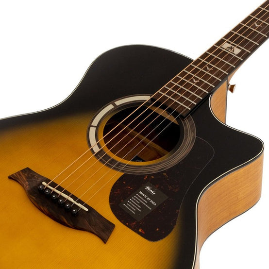 Đàn Guitar Acoustic Mantic GT-1GCE-Mai Nguyên Music