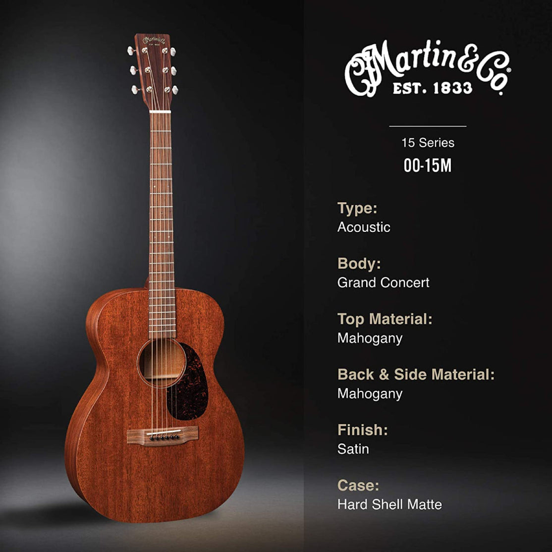 Đàn Guitar Acoustic Martin 00-15M Mahogany 15 Series w/Case-Mai Nguyên Music