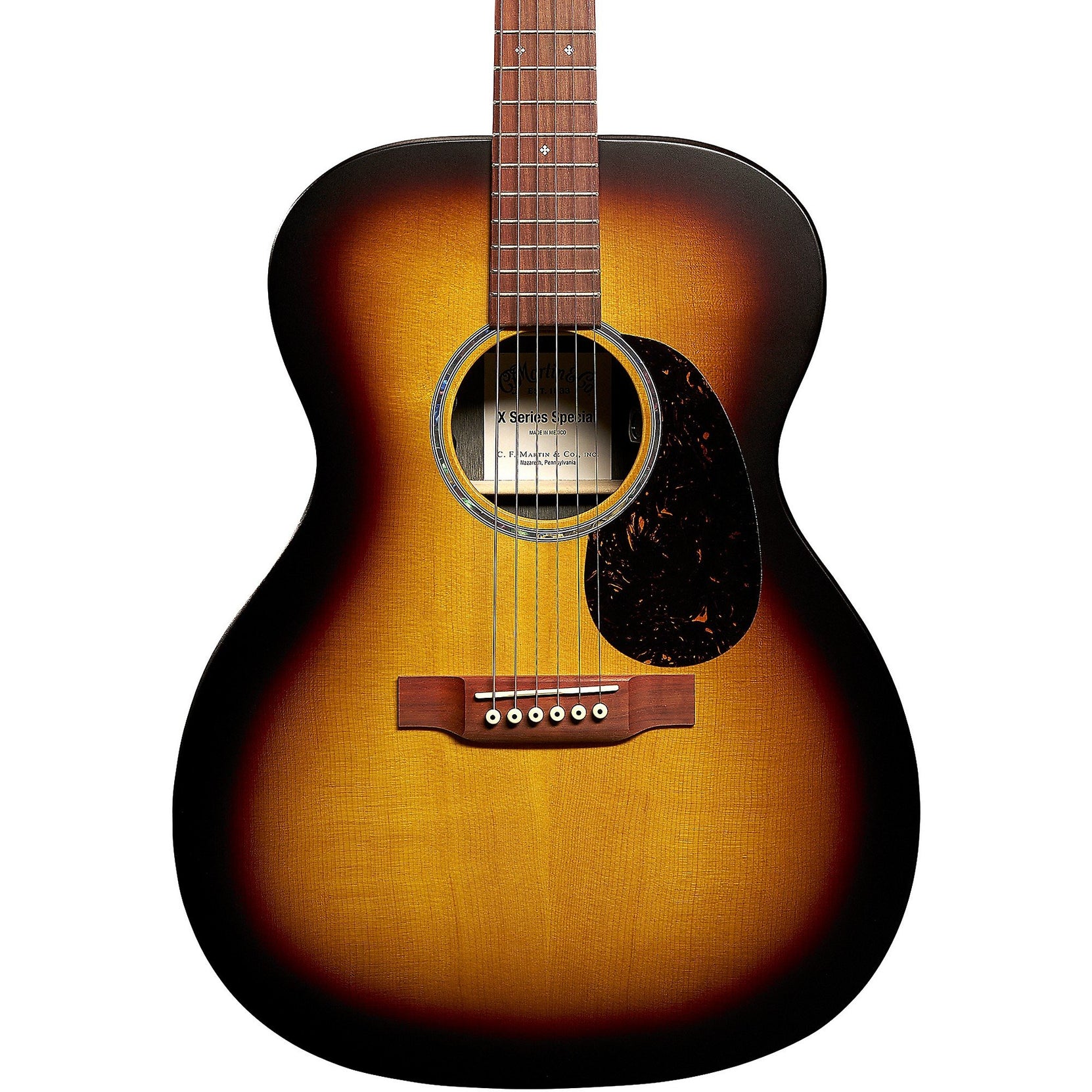 Đàn Guitar Acoustic Martin 000-X2E Brazilian Burst Special X Series - Vintage Burst-Mai Nguyên Music