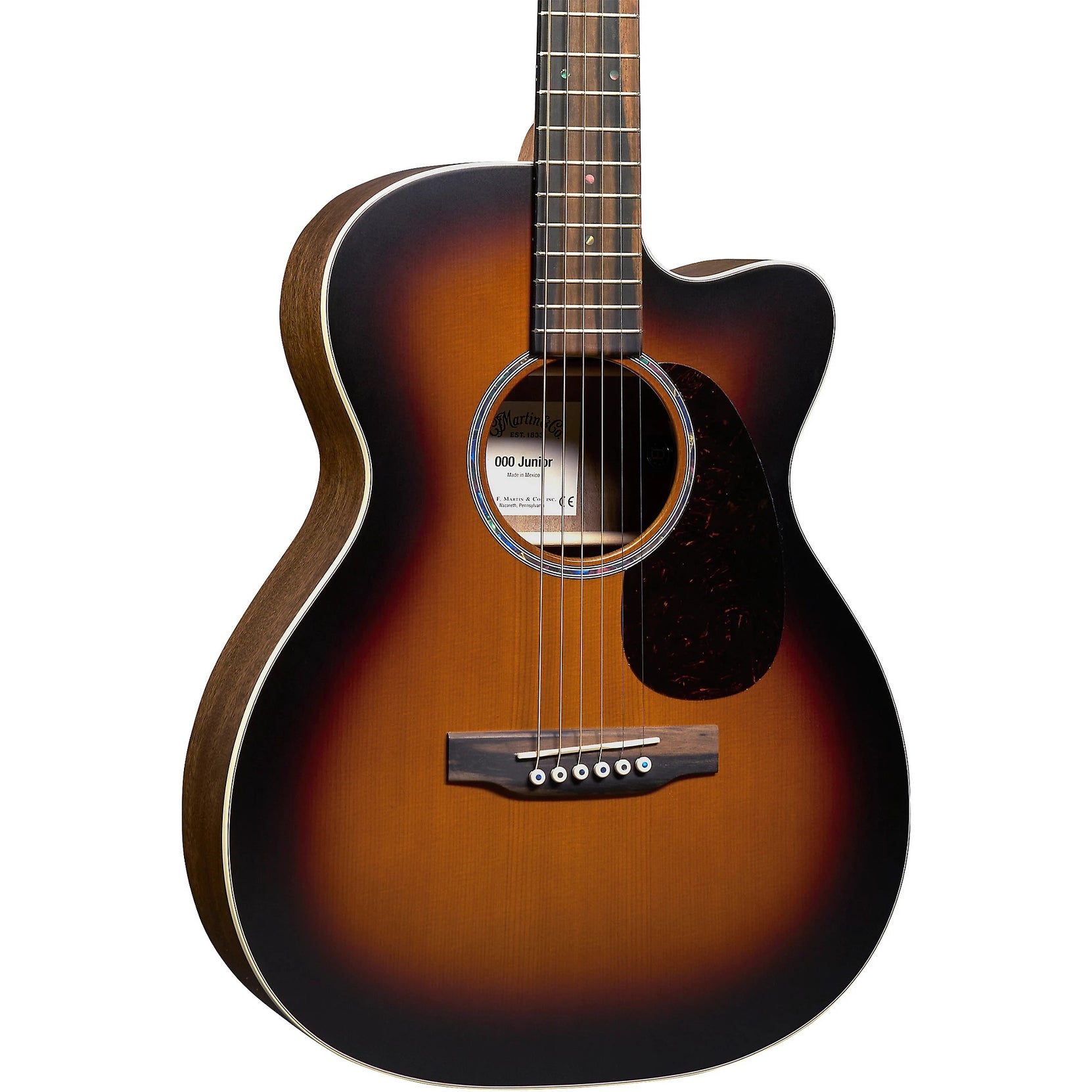Đàn Guitar Acoustic Martin 000C Jr E Walnut Burst Junior Series-Mai Nguyên Music
