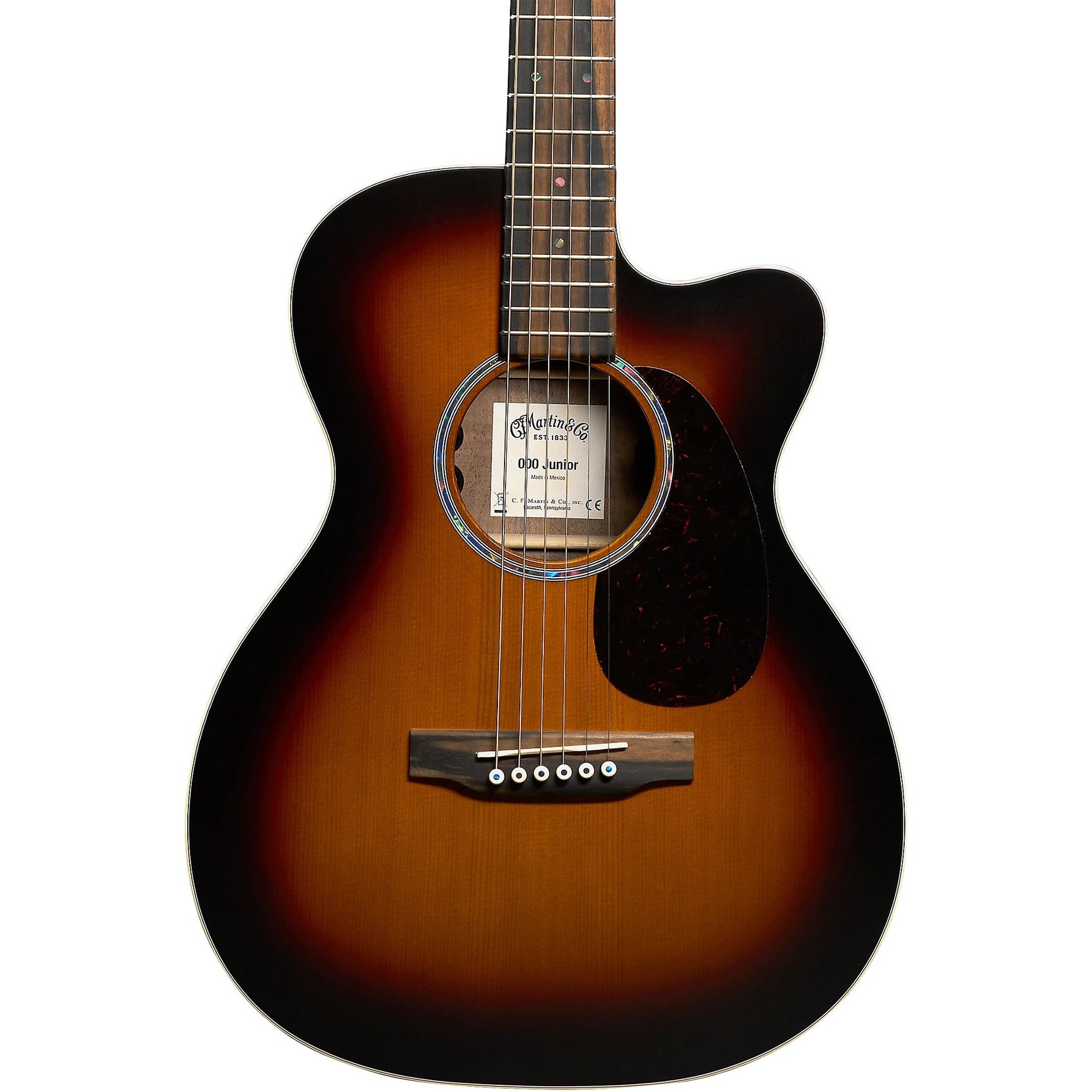 Đàn Guitar Acoustic Martin 000C Jr E Walnut Burst Junior Series-Mai Nguyên Music