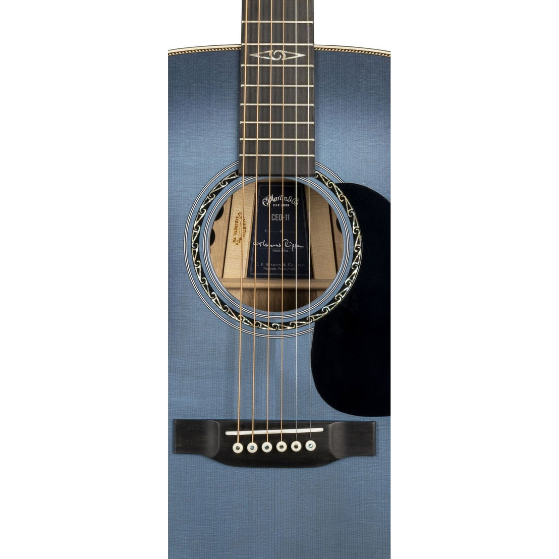 Đàn Guitar Acoustic Martin CEO-11 Custom & Special Editions - New Horizons Blue Burst-Mai Nguyên Music