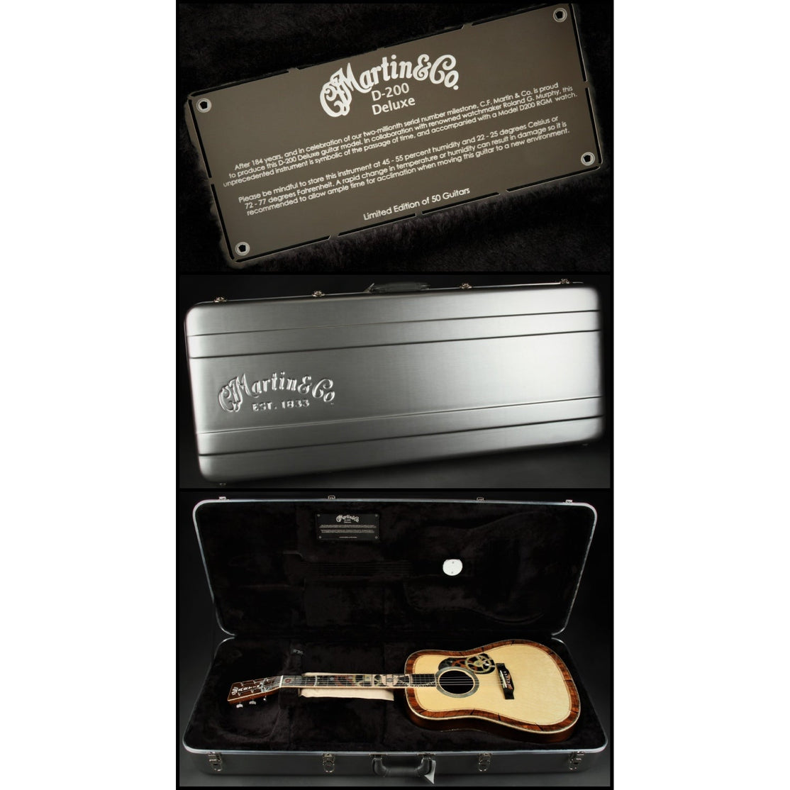 Đàn Guitar Acoustic Martin D-200 Deluxe w/Case-Mai Nguyên Music