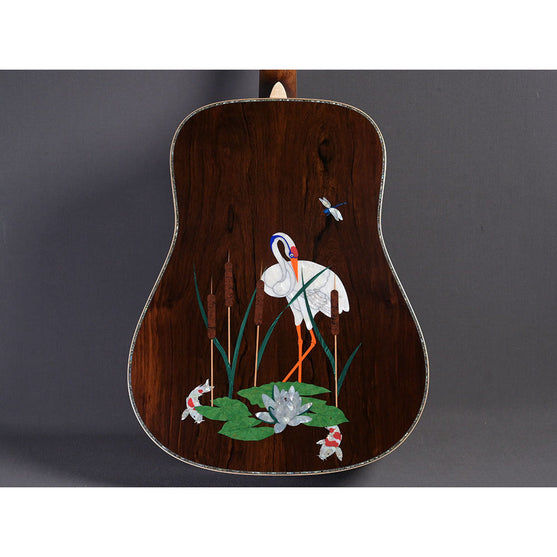 Đàn Guitar Acoustic Martin D-45 Harvey Leach Lotus Flower w/Case-Mai Nguyên Music