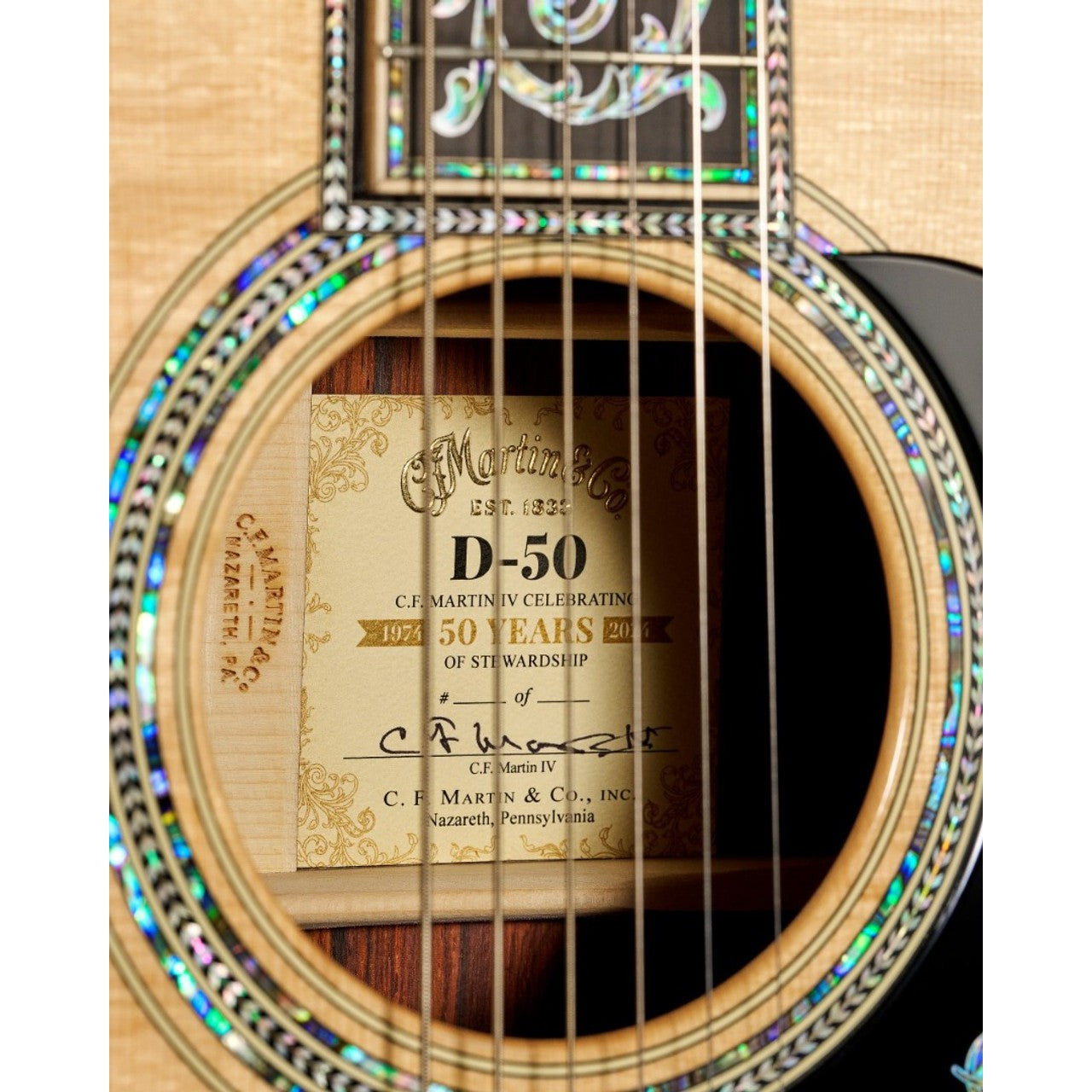 Đàn Guitar Acoustic Martin D-50 CFM IV 50th Anniversary Custom & Special Editions - Natural-Mai Nguyên Music