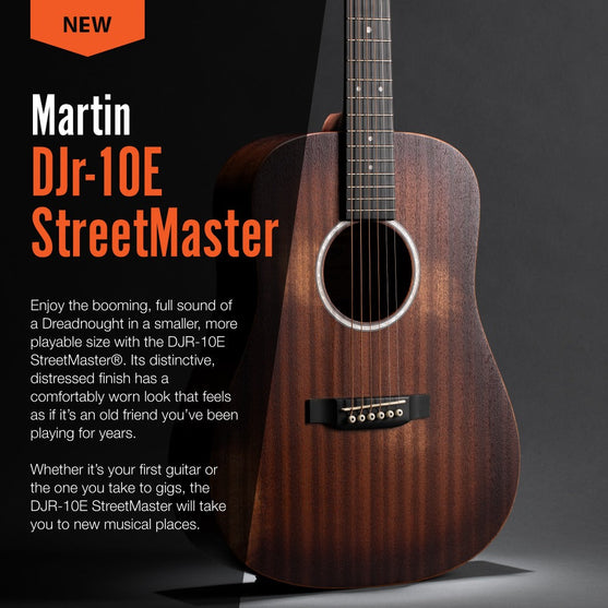 Đàn Guitar Acoustic Martin DJr-10E StreetMaster Junior Series w/Bag-Mai Nguyên Music