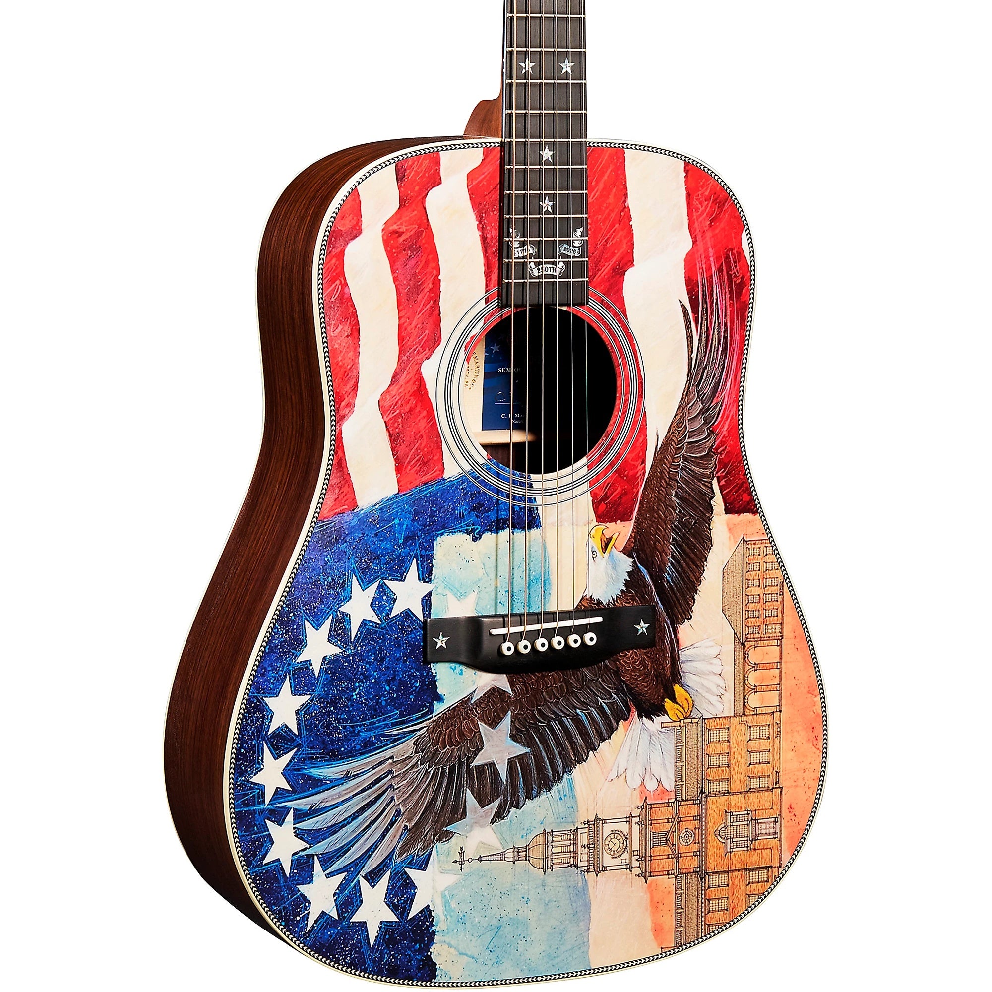 Đàn Guitar Acoustic Martin HD-28 Semiquincentennial Custom & Special Editions - Custom Artwork-Mai Nguyên Music