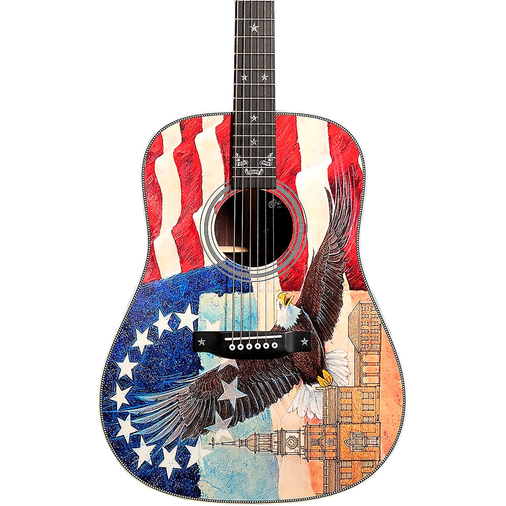 Đàn Guitar Acoustic Martin HD-28 Semiquincentennial Custom & Special Editions - Custom Artwork-Mai Nguyên Music