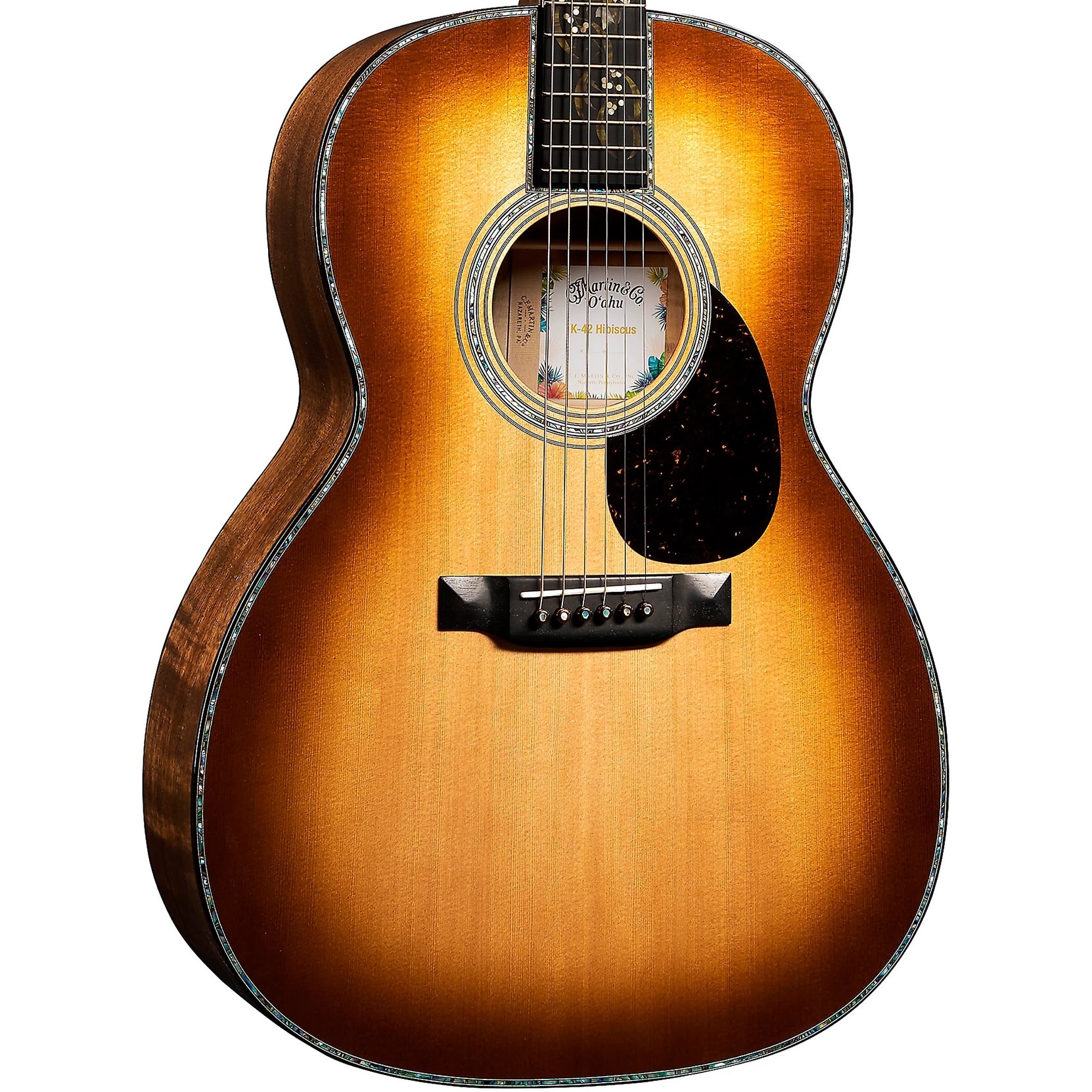Đàn Guitar Acoustic Martin O'ahu K-42 Hibiscus Custom & Special Editions-Mai Nguyên Music