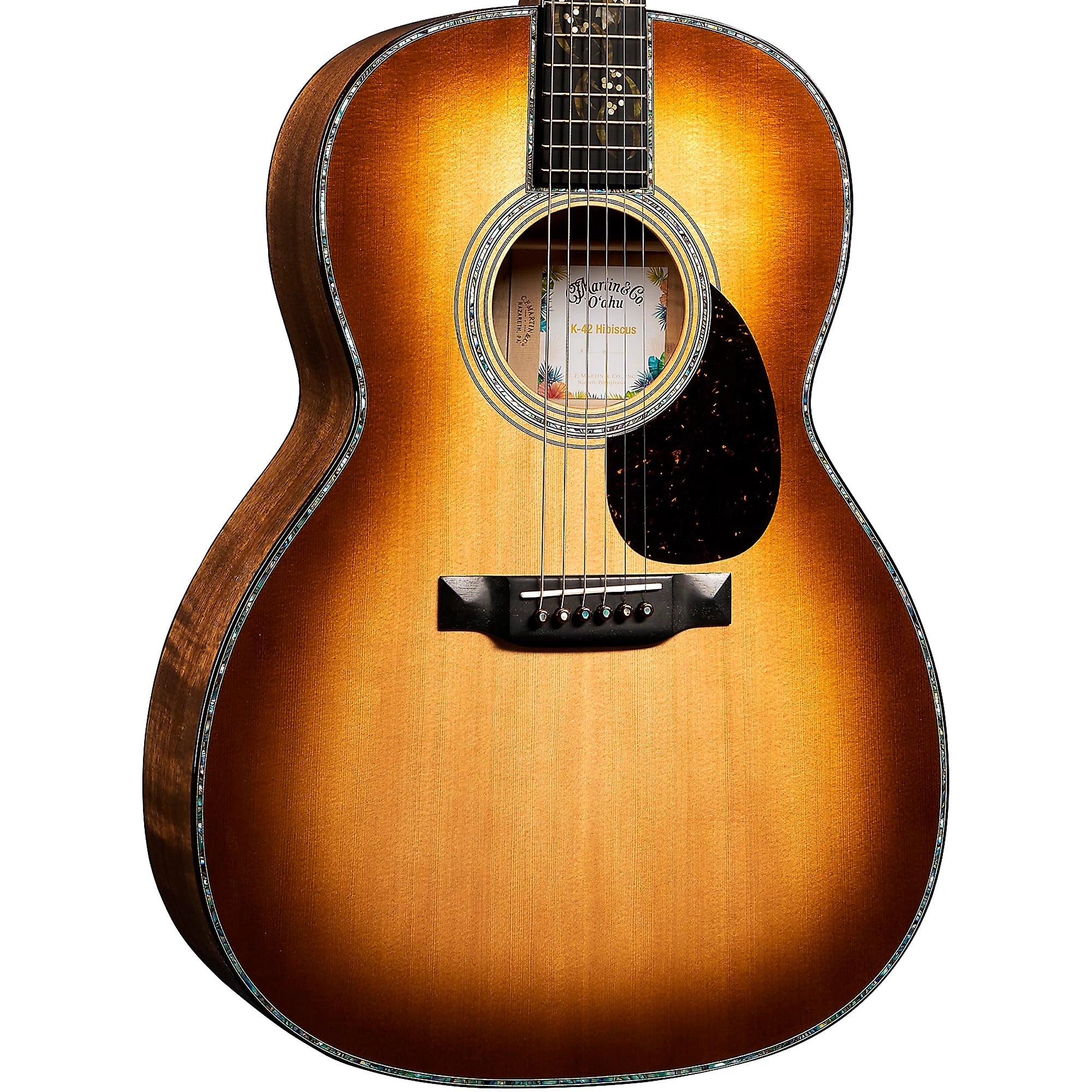 Đàn Guitar Acoustic Martin O'ahu K-42 Hibiscus Custom & Special Editions-Mai Nguyên Music