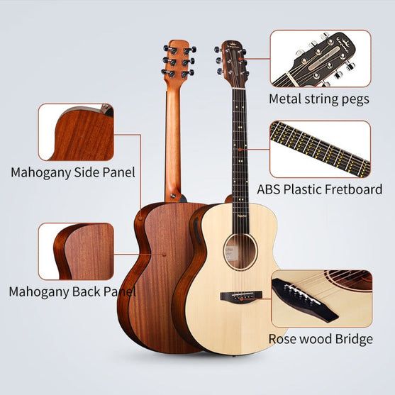 Đàn Guitar Acoustic Poputar T2 Smart-Mai Nguyên Music