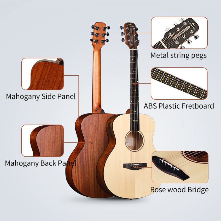 Đàn Guitar Acoustic Poputar T2 Smart-Mai Nguyên Music