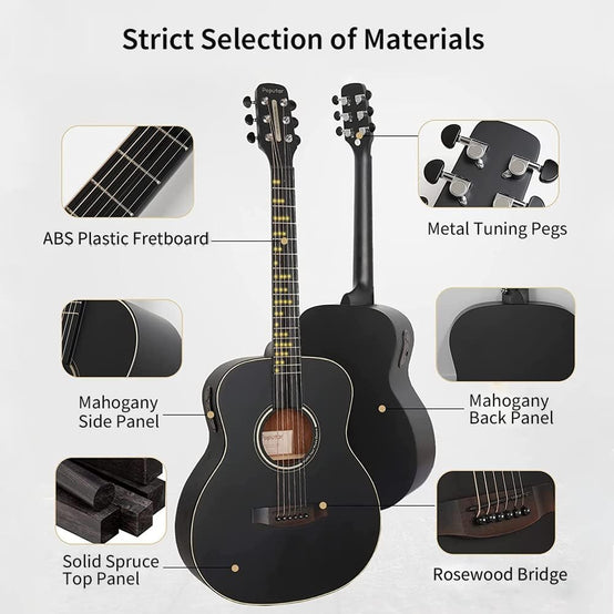 Đàn Guitar Acoustic Poputar T2 Smart-Mai Nguyên Music