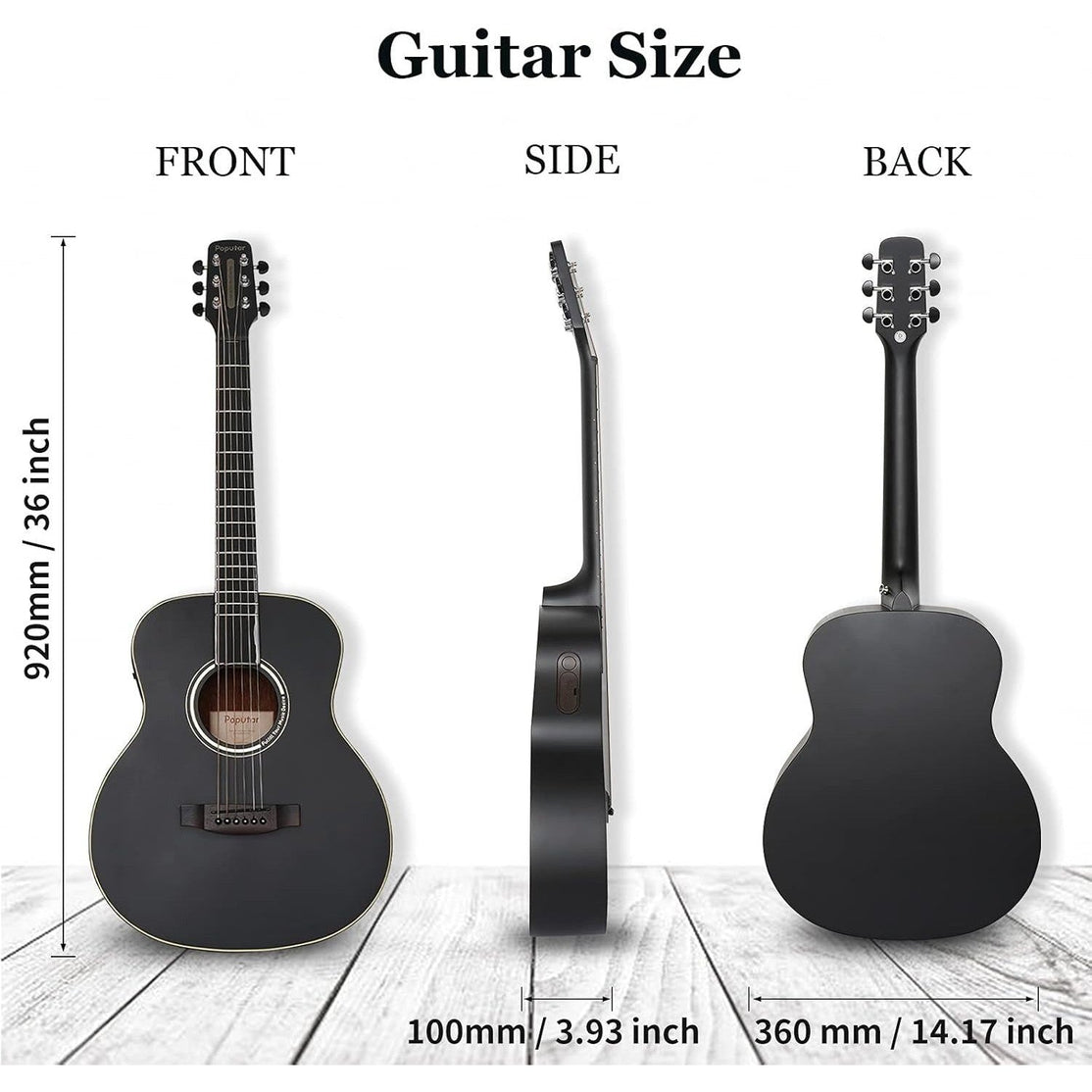 Đàn Guitar Acoustic Poputar T2 Smart-Mai Nguyên Music