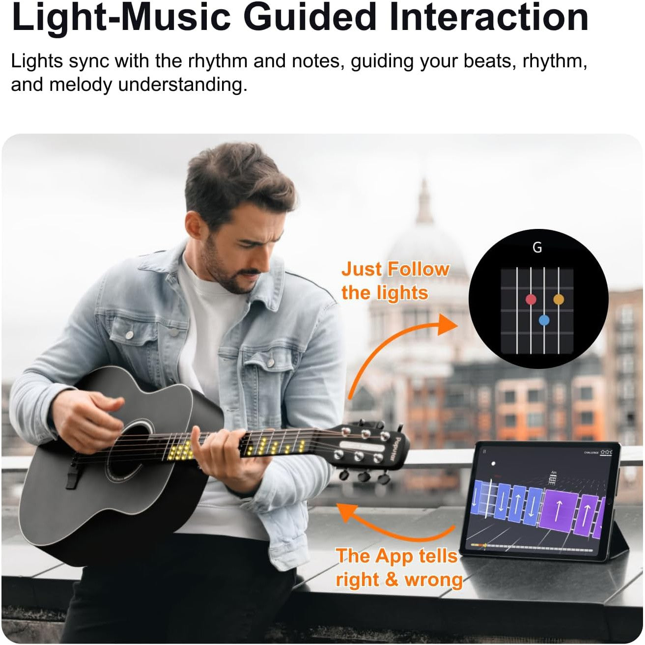 Đàn Guitar Acoustic Poputar T2 Smart-Mai Nguyên Music