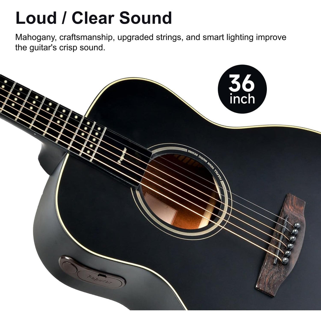 Đàn Guitar Acoustic Poputar T2 Smart-Mai Nguyên Music