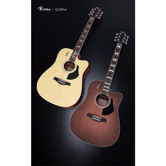 Đàn Guitar Acoustic Rosen G12 Pro (Tặng Kèm Phụ Kiện)-Mai Nguyên Music