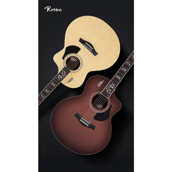 Đàn Guitar Acoustic Rosen G12 Pro (Tặng Kèm Phụ Kiện)-Mai Nguyên Music