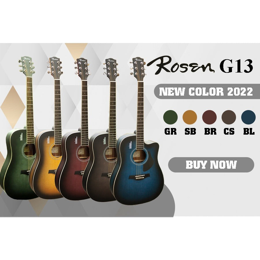 Đàn Guitar Acoustic Rosen G13 (Tặng Kèm Phụ Kiện)-Mai Nguyên Music