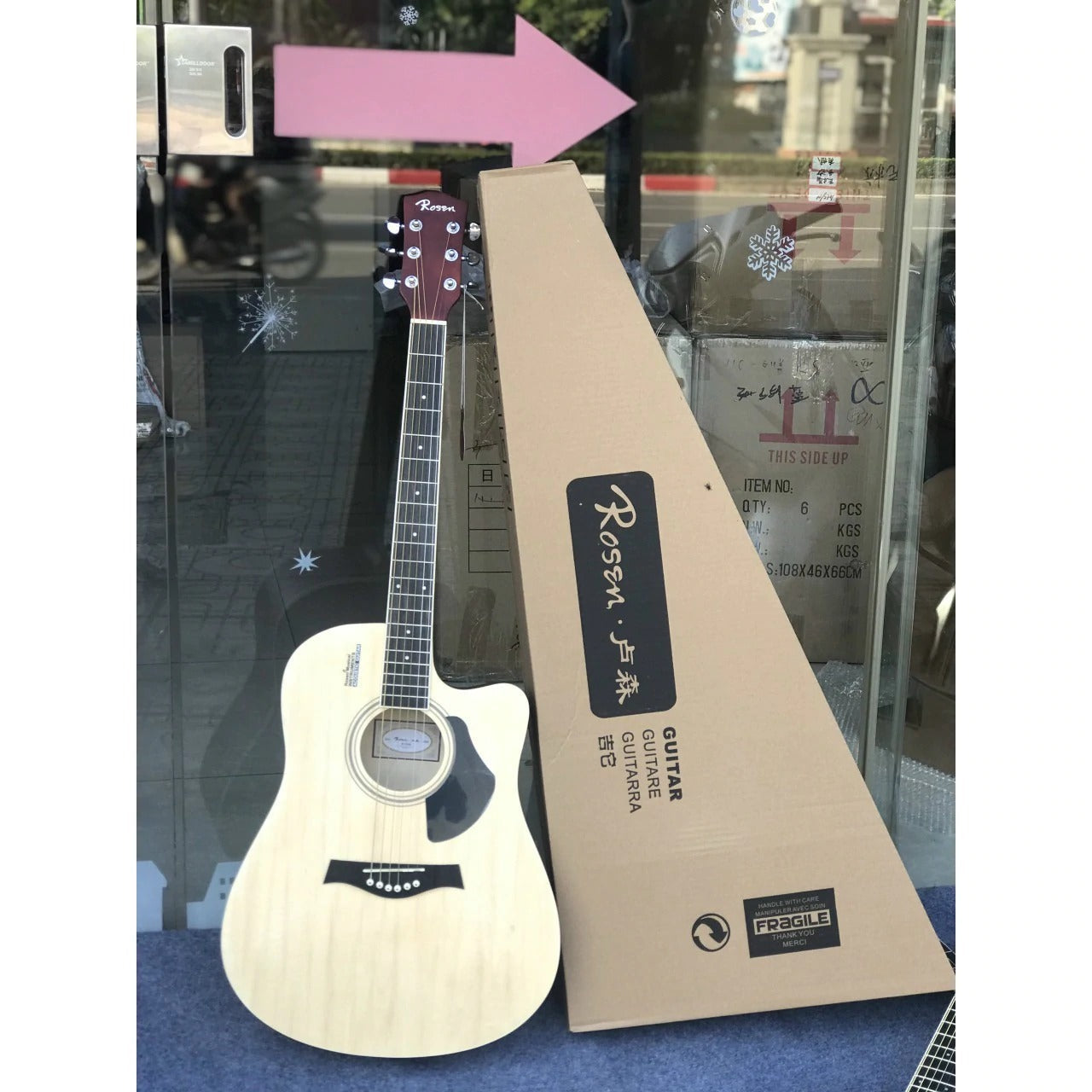 Đàn Guitar Acoustic Rosen R135 (Tặng Kèm Phụ Kiện)-Mai Nguyên Music