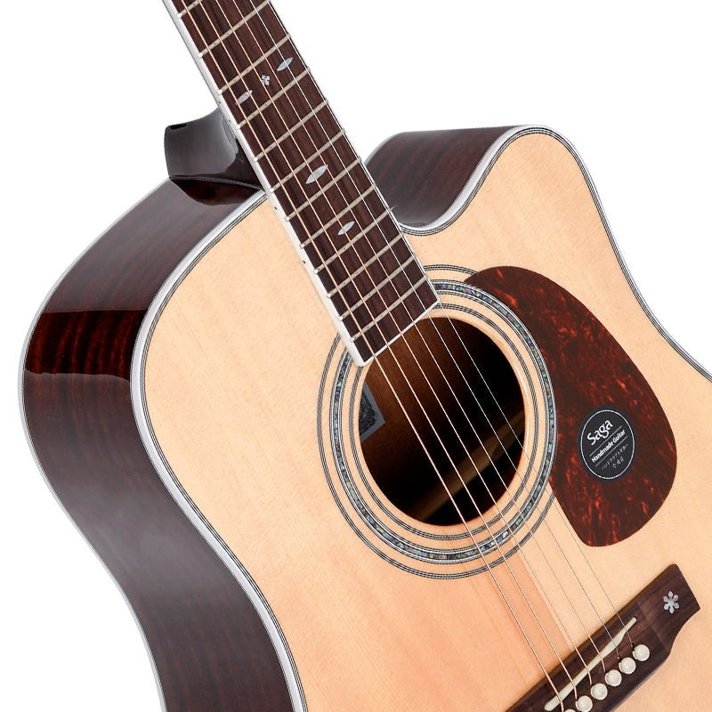 Đàn Guitar Acoustic Saga A1DC Pro, Natural w/Case-Mai Nguyễn Music