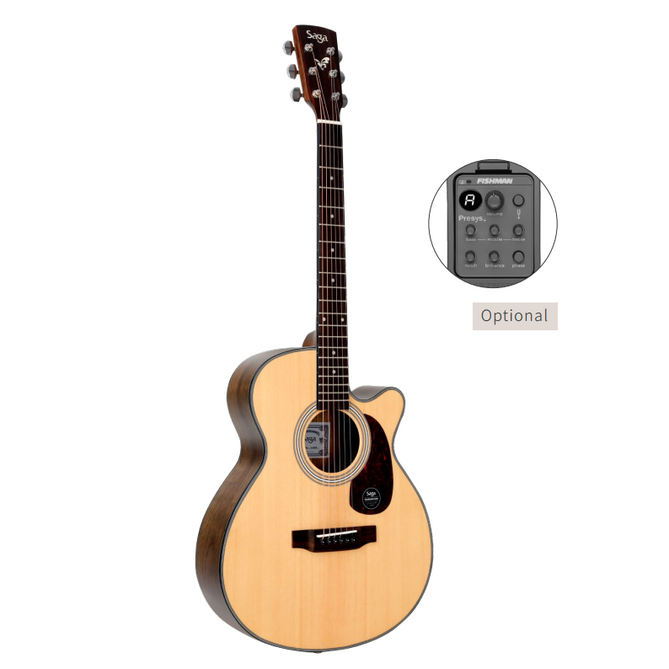 Đàn Guitar Acoustic Saga SA800CE-Mai Nguyên Music