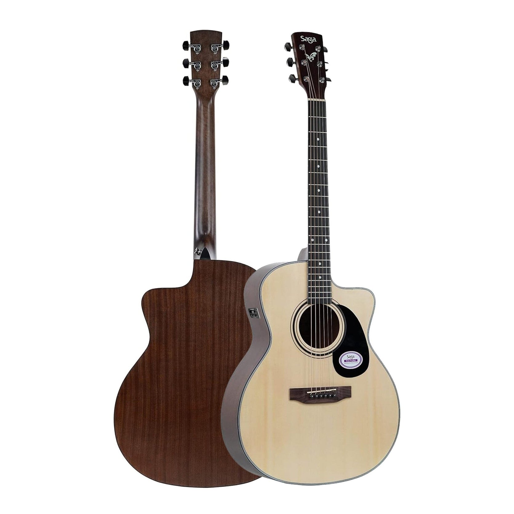 Đàn Guitar Acoustic Saga SF600GCE-Mai Nguyên Music