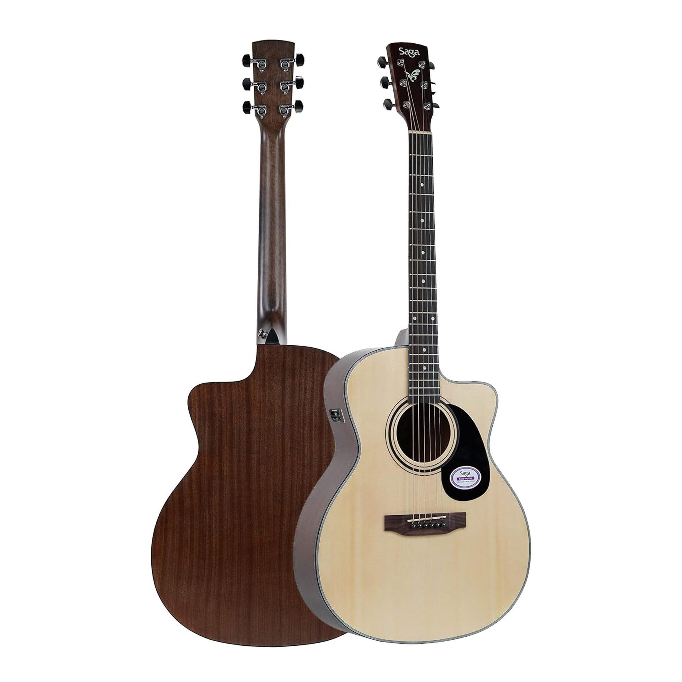 Đàn Guitar Acoustic Saga SF600GCE-Mai Nguyên Music