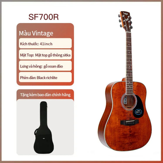 Đàn Guitar Acoustic Saga SF700-Mai Nguyên Music