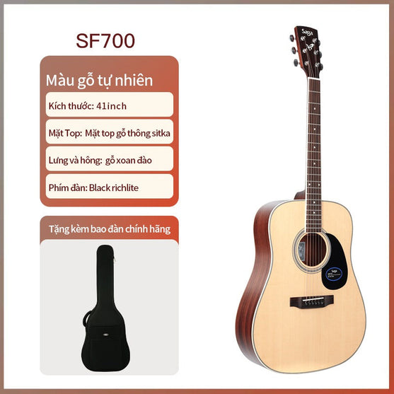 Đàn Guitar Acoustic Saga SF700-Mai Nguyên Music