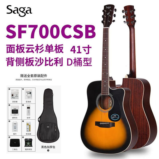 Đàn Guitar Acoustic Saga SF700C-Mai Nguyên Music