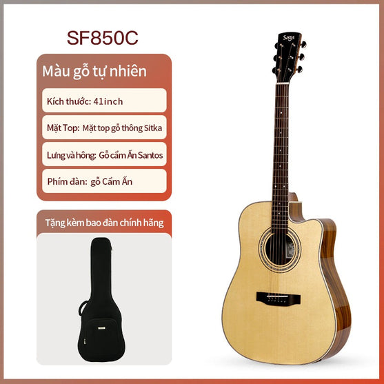 Đàn Guitar Acoustic Saga SF850 Series-Mai Nguyên Music