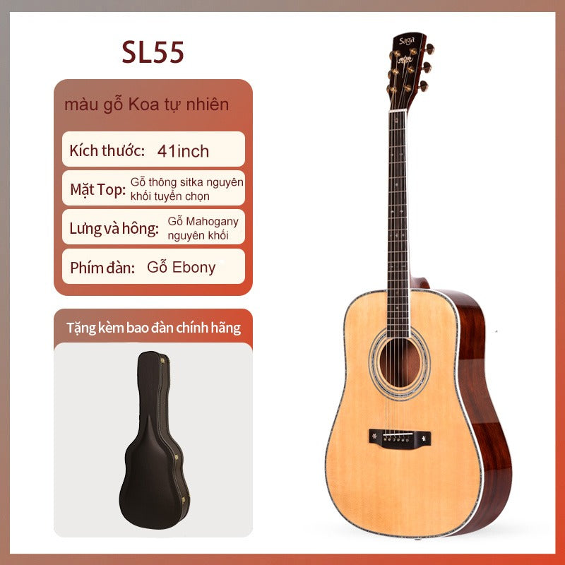 Đàn Guitar Acoustic Saga SL55-Mai Nguyên Music