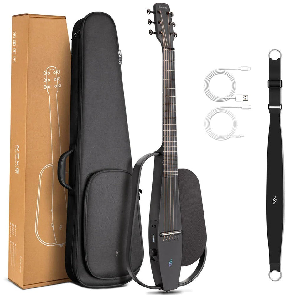 Đàn Guitar Acoustic Silent Acoustic Enya NEXG Basic, Black-Mai Nguyên Music