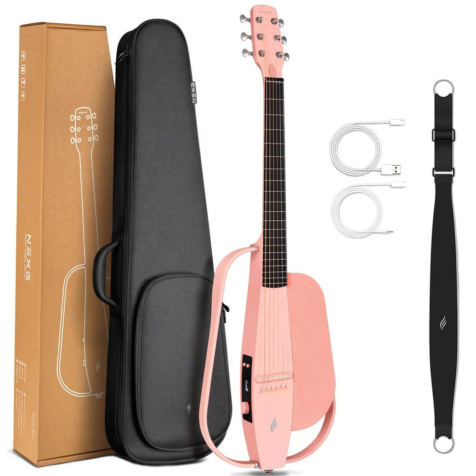 Đàn Guitar Acoustic Silent Acoustic Enya NEXG Basic, Pink-Mai Nguyên Music