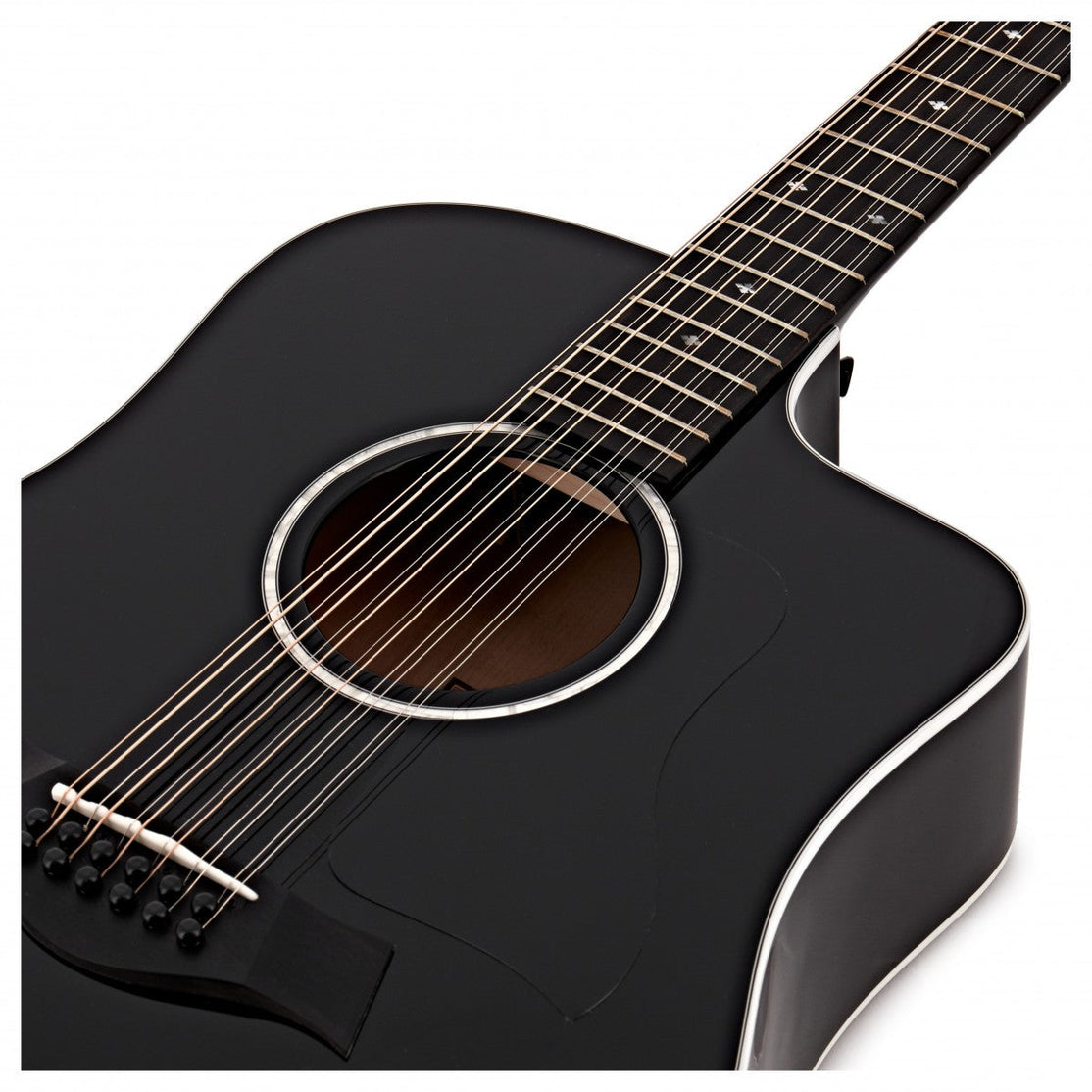 Đàn Guitar Acoustic Taylor 250ce Deluxe w/Case, Black-Mai Nguyên Music