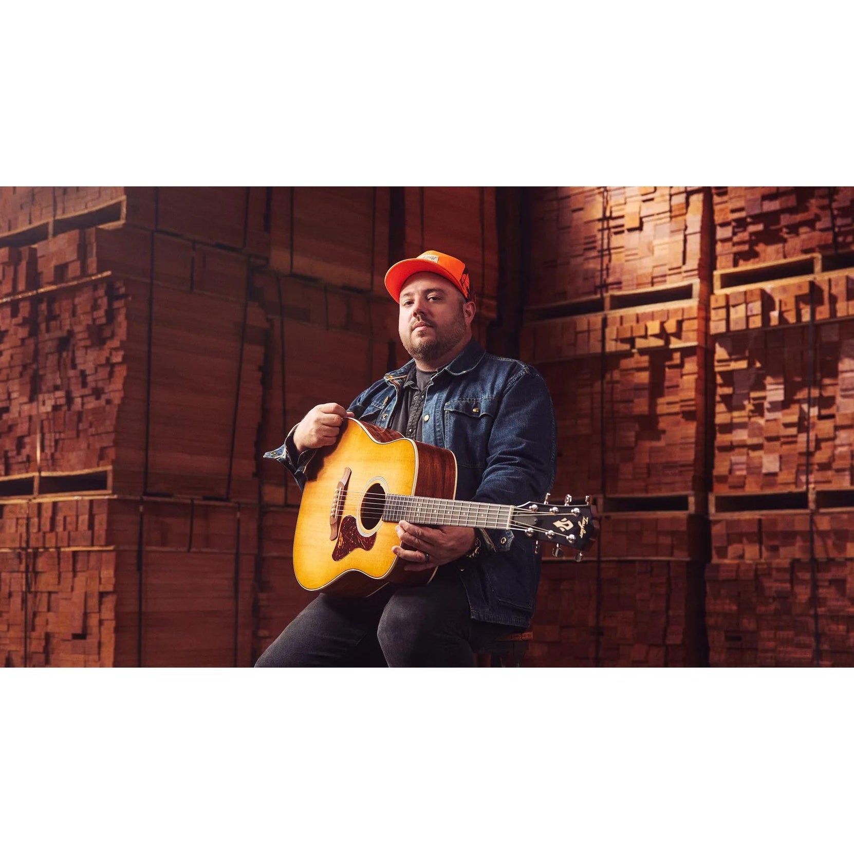Đàn Guitar Acoustic Taylor Trey Hensley Gold Label 510e - Antique Blond-Mai Nguyên Music