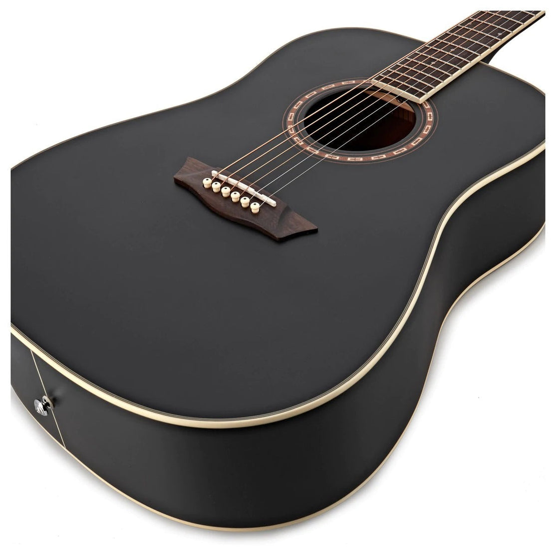 Đàn Guitar Acoustic Washburn Harvest D7S Acoustic, Matte Black-Mai Nguyên Music