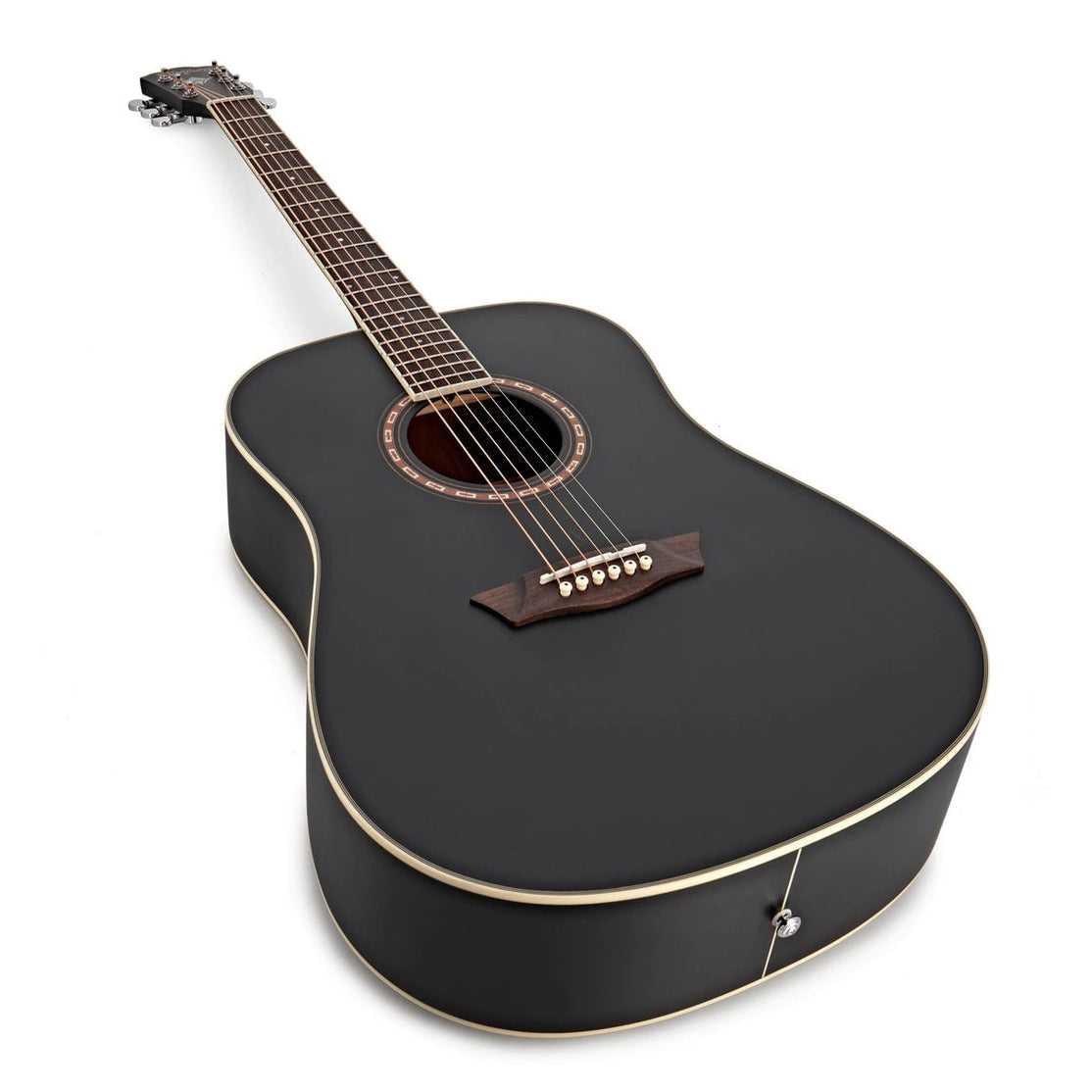 Đàn Guitar Acoustic Washburn Harvest D7S Acoustic, Matte Black-Mai Nguyên Music
