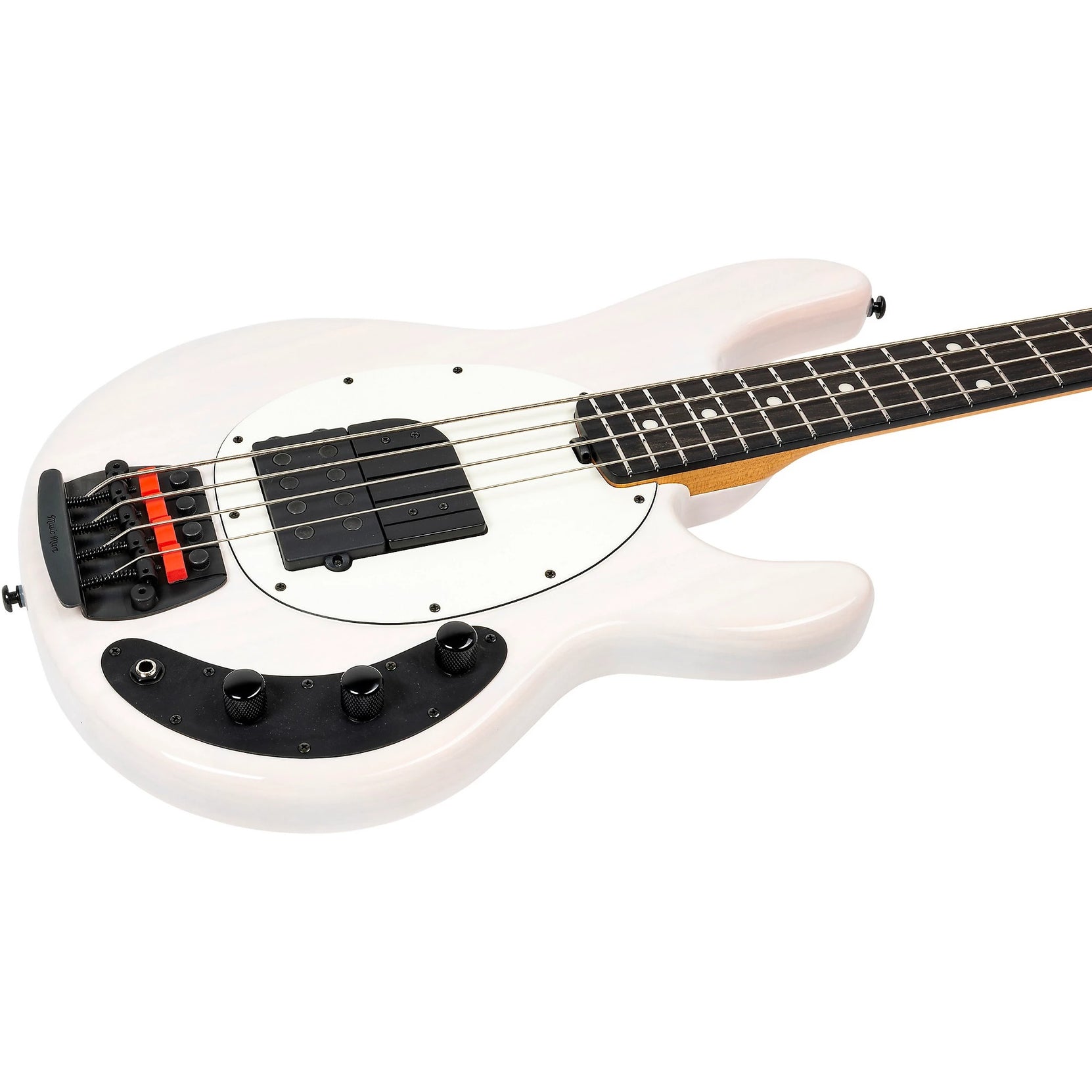 Đàn Guitar Bass 4-dây Ernie Ball Music Man Tim Commerford Artist Series StingRay Passive - Fight Night White-Mai Nguyên Music
