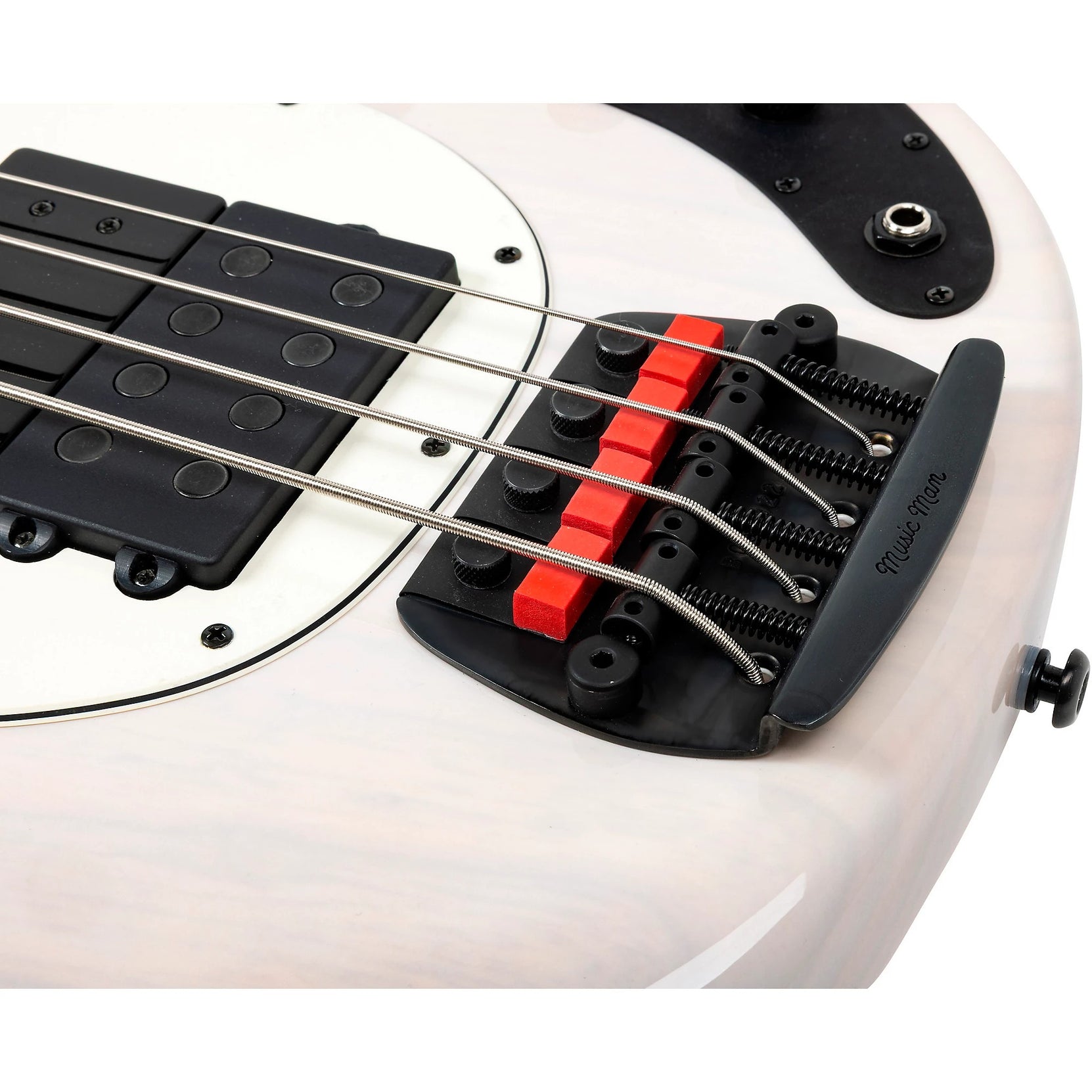 Đàn Guitar Bass 4-dây Ernie Ball Music Man Tim Commerford Artist Series StingRay Passive - Fight Night White-Mai Nguyên Music