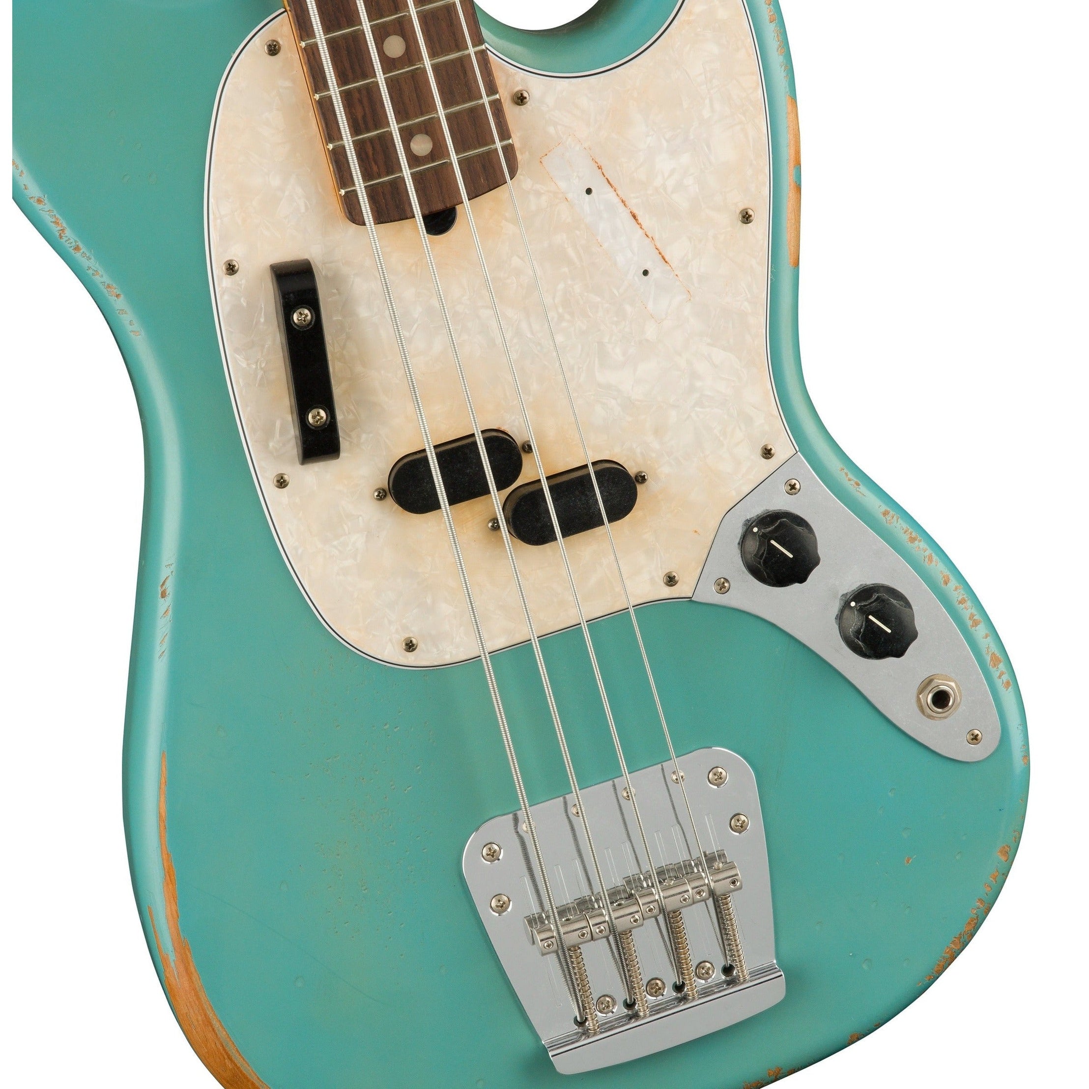 Đàn Guitar Bass 4-dây Fender JMJ Road Worn Mustang Bass-Mai Nguyên Music