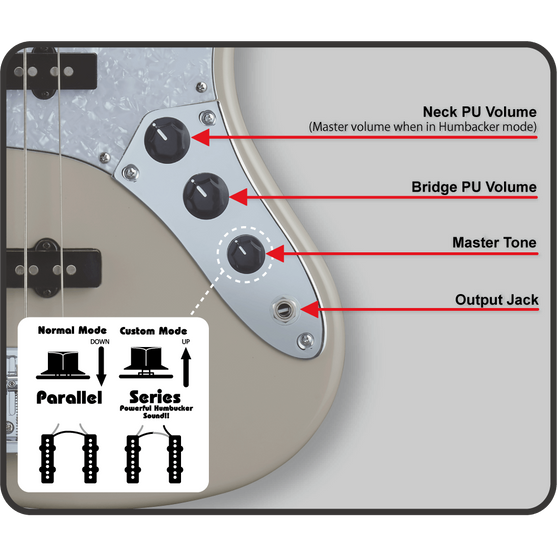 Đàn Guitar Bass 4-dây GrassRoots G-AMAZE-DX/LS-Mai Nguyên Music