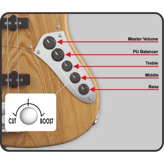 Đàn Guitar Bass 4-dây GrassRoots G-AMAZE-Mai Nguyên Music