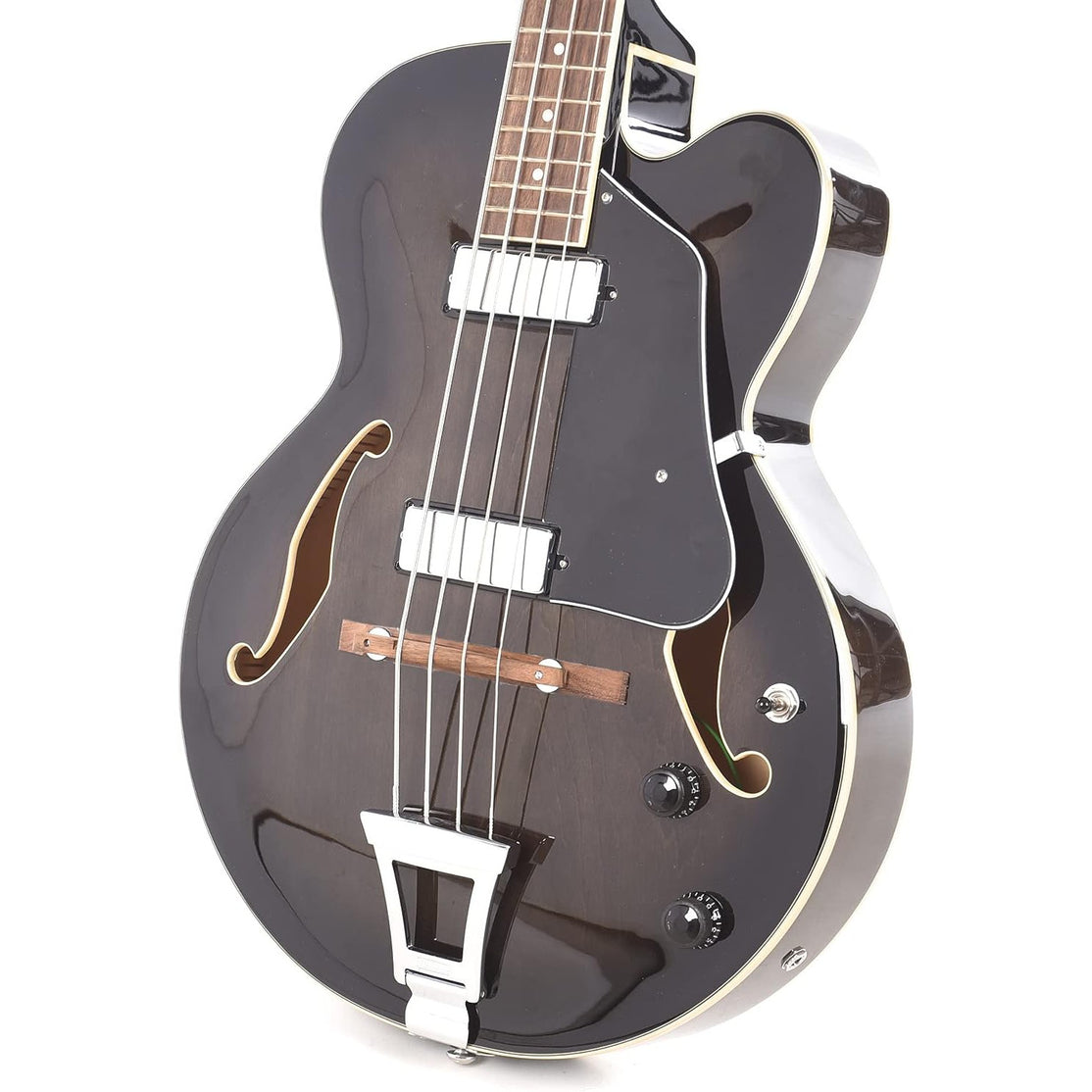 Đàn Guitar Bass 4-dây Ibanez Hollow-body AFB200, Transparent Black Sunburst-Mai Nguyên Music