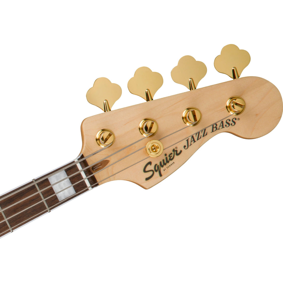 Đàn Guitar Bass 4-dây Squier 40th Anniversary Jazz Bass Gold Edition, LRL FB, Olympic White-Mai Nguyên Music