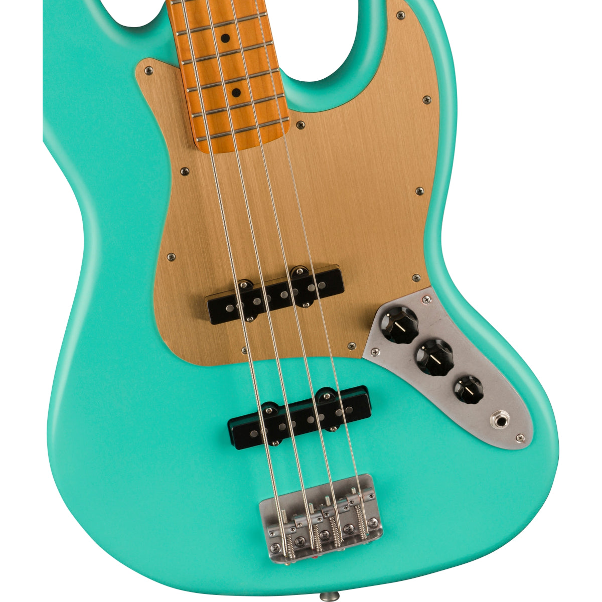 Đàn Guitar Bass 4-dây Squier 40th Anniversary Jazz Bass Vintage Edition, Maple FB, Satin Sea Foam Green-Mai Nguyên Music