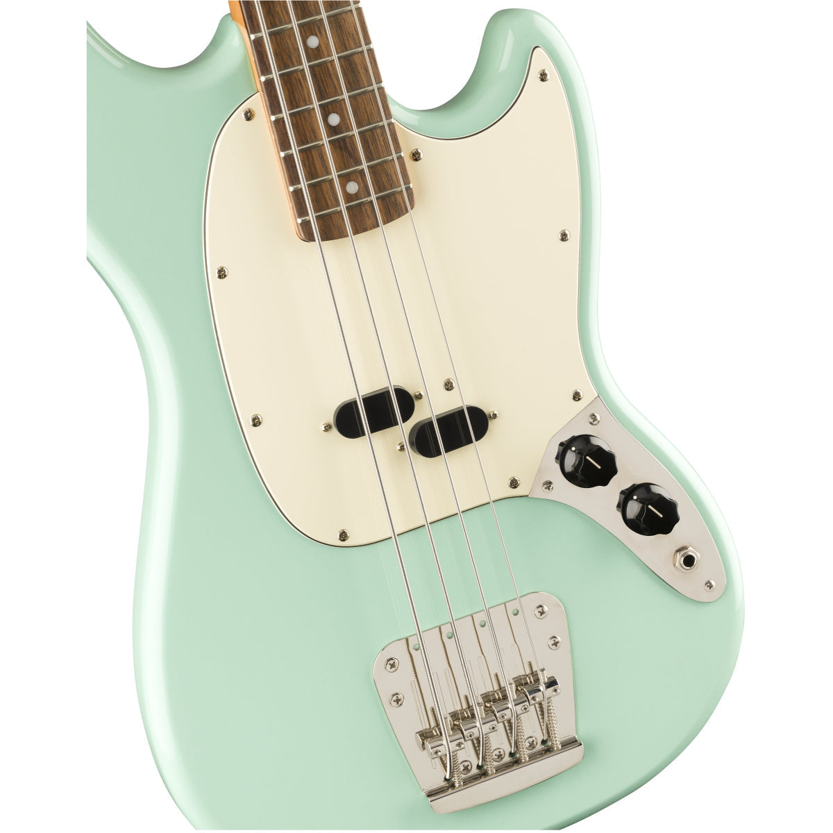 Đàn Guitar Bass 4-dây Squier Classic Vibe 60s Mustang Bass, LRL FB, Surf Green-Mai Nguyên Music
