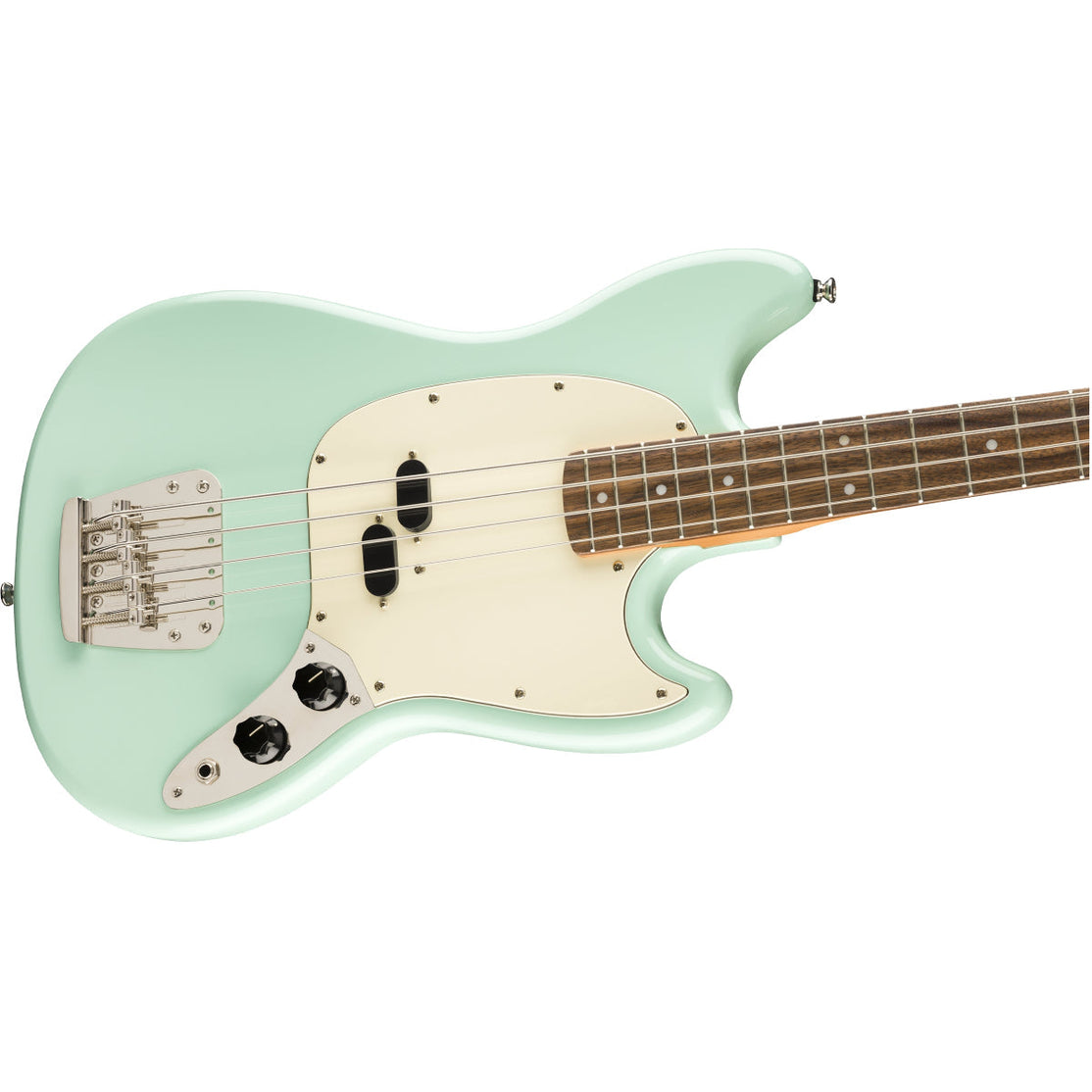 Đàn Guitar Bass 4-dây Squier Classic Vibe 60s Mustang Bass, LRL FB, Surf Green-Mai Nguyên Music