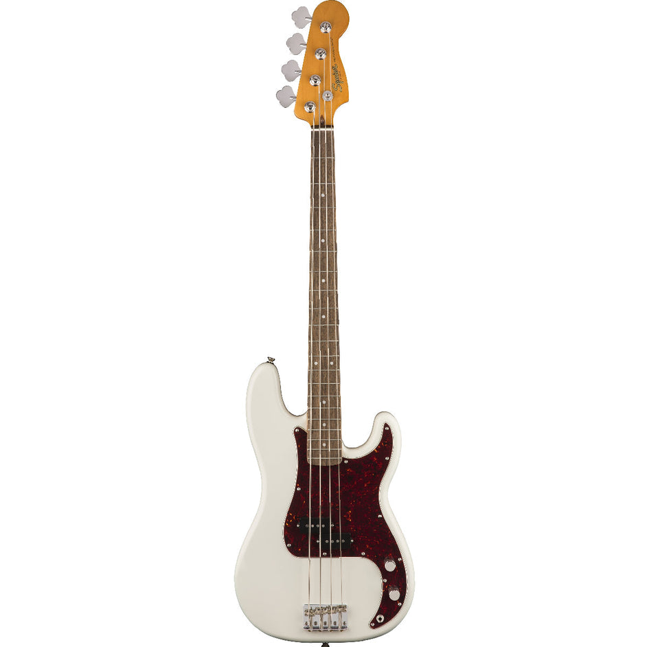 Đàn Guitar Bass 4-dây Squier Classic Vibe 60s Precision Bass, LRL FB, Olympic White-Mai Nguyên Music